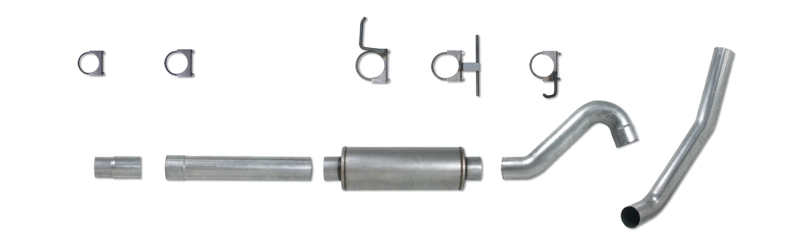 Ford Excursion Performance Exhaust - Diamond Eye Performance - Catback Single 4in - Aluminized - `03-`06